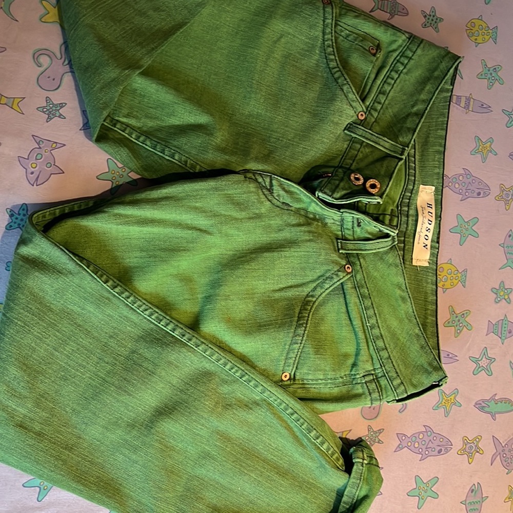 “Fine tailored” Women Hudson bright green jeans